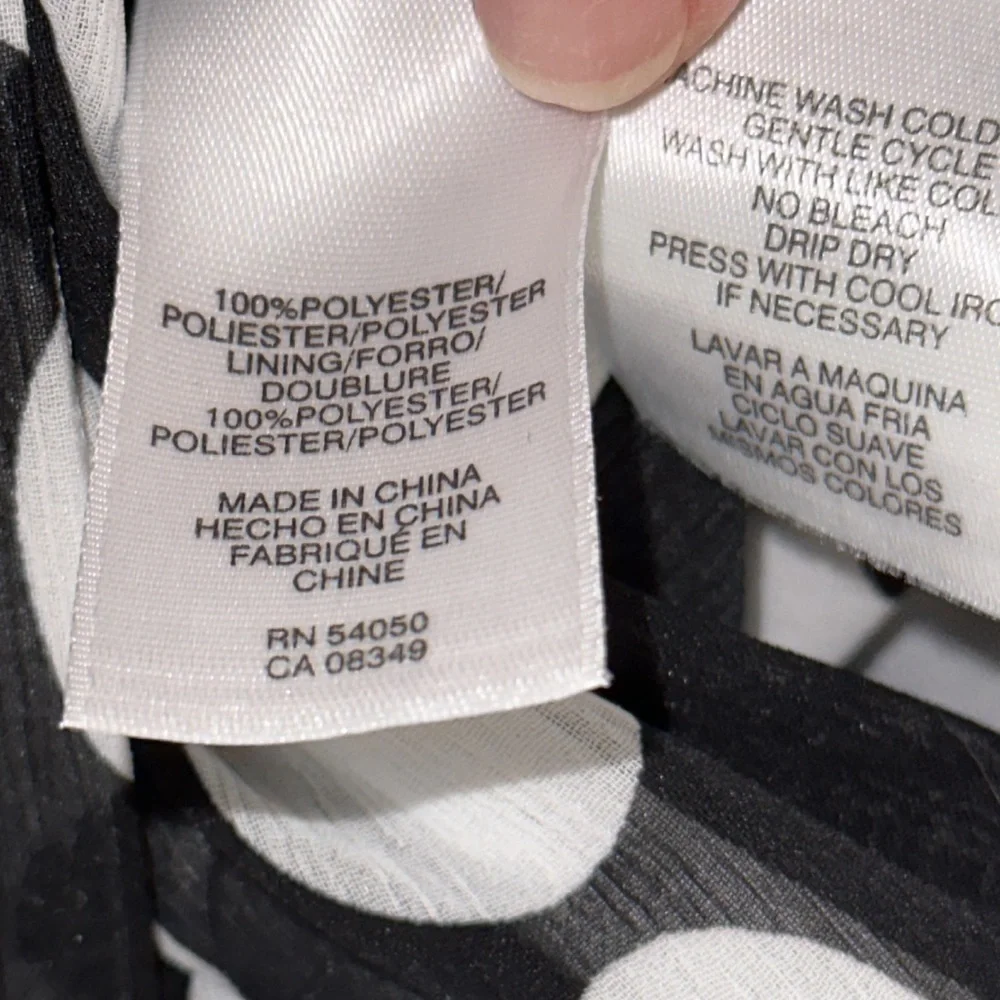 ANNE Klein  Chiffon Dot Tank,  Size 0X NWOT - Picture 7 of 10